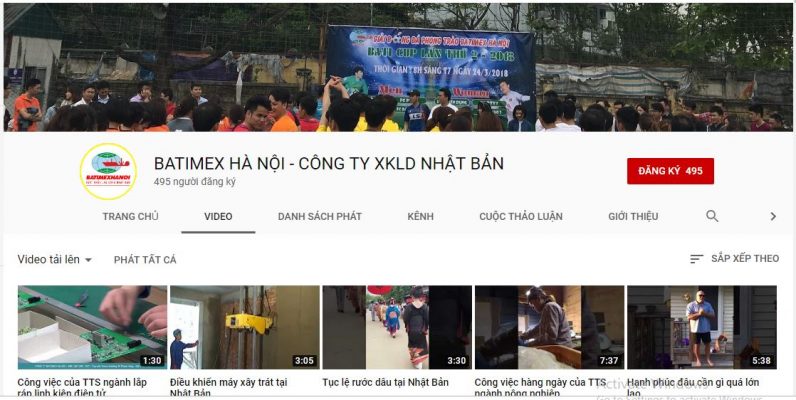 Phát triển kênh youtube xuất khẩu lao động