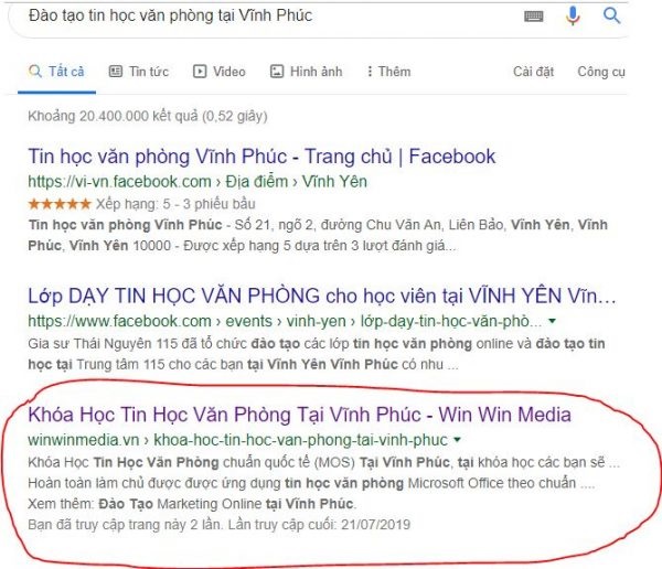 Đào tạo tin học văn phòng tại Vĩnh Phúc